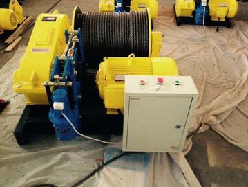 30 Ton Maximum Lifting Weight Electric Wire Rope Winch 6 - 9 M/Min Cable Rated Speed