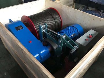 30 Ton Maximum Lifting Weight Electric Wire Rope Winch 6 - 9 M/Min Cable Rated Speed