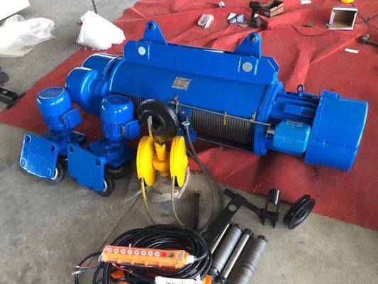 CD1 Electric Wire Rope Hoist with 0.25-32Ton Capacity 8(0.8)m/min Lifting Speed and 20/30 m/min Travel Speed for Overhead Cranes