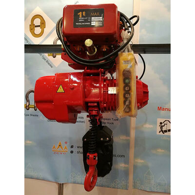 Katrol Rantai Listrik 2 Ton 380V 440V dengan Power Trolley dan Fungsi 2 Kecepatan untuk Pengangkatan Industri