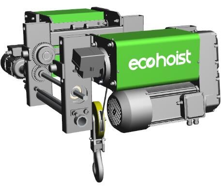 Tali Kawat Listrik Hoist Tipe Eropa Dengan Kecepatan Pengangkatan Variabel Kecepatan Perjalanan 3.2T 5T 10T 16T 20T